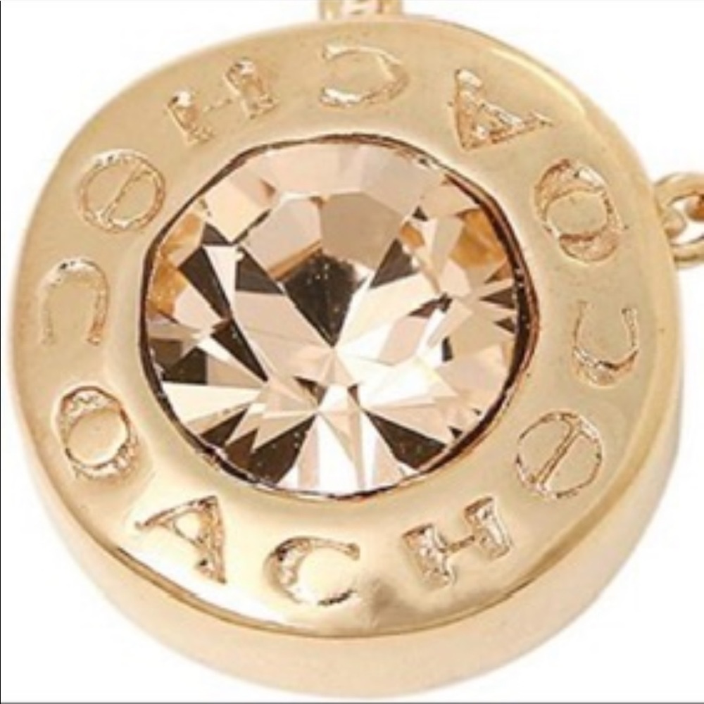 Coach Open Circle Necklace and Stud Earring Set - Picture 4 of 13